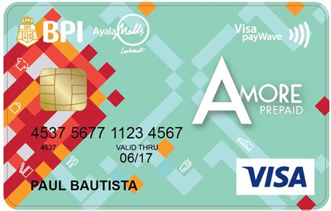 amore visa prepaid card